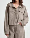 SPLENDID SHERPA COLLAR JACKET IN TAWNY