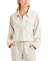 Splendid Jacket With Removable Faux Shearling Collar In Multi