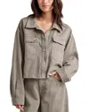 Splendid Jacket With Removable Faux Shearling Collar In Tawny