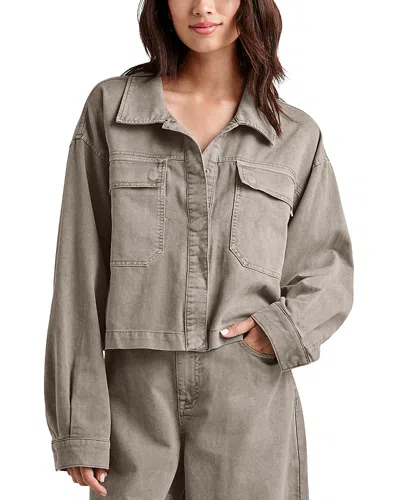 Splendid Jacket With Removable Faux Shearling Collar In Tawny