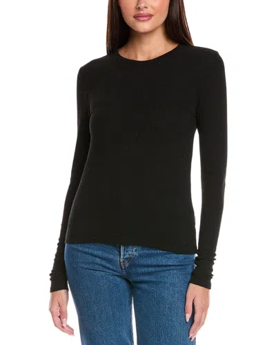 Splendid Shimmer T-shirt In Black