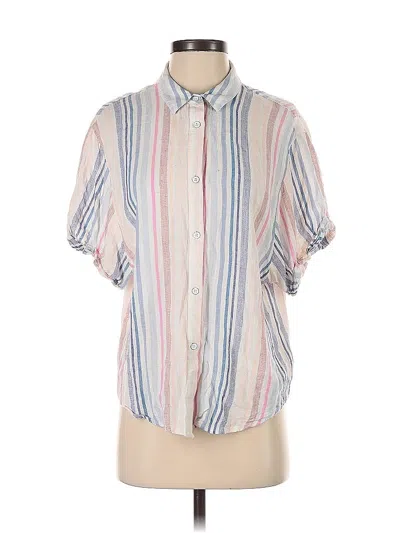 Pre-owned Splendid Short Sleeve Blouse In Pink