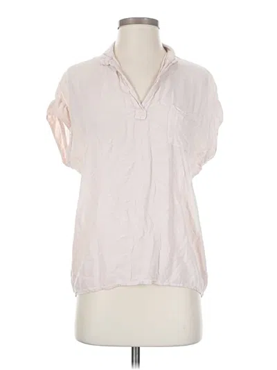 Pre-owned Splendid Short Sleeve Blouse In Pink