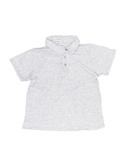 Pre-owned Splendid Kids' Short Sleeve Button Down Shirt In Silver