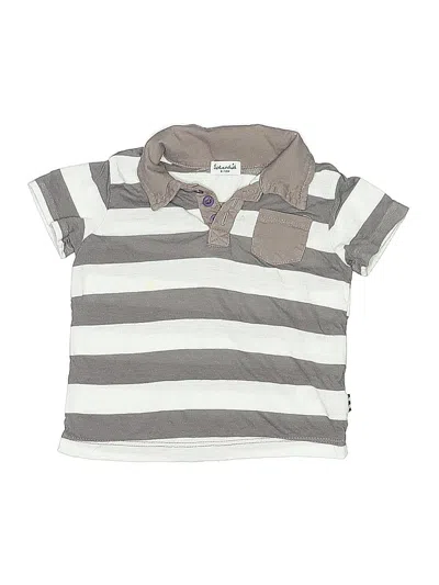 Pre-owned Splendid Babies' Short Sleeve Polo Shirt In Gray