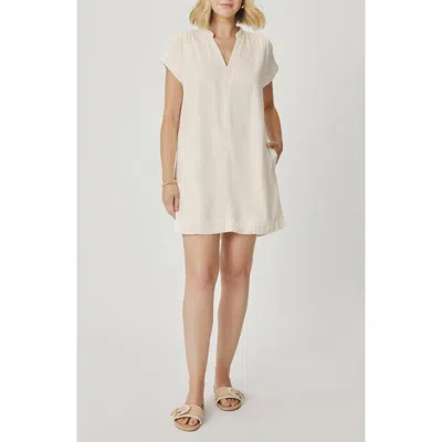 Splendid Short Sleeve Shift Dress In Neutral