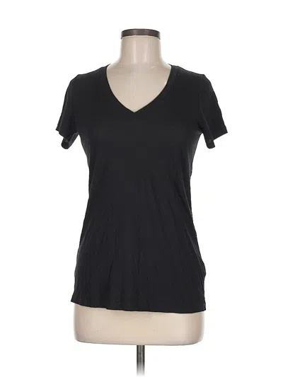 Pre-owned Splendid Short Sleeve T-shirt In Black