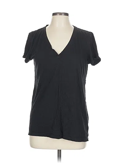 Pre-owned Splendid Short Sleeve T-shirt In Black