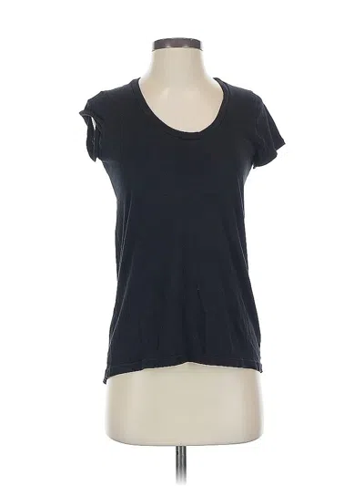 Pre-owned Splendid Short Sleeve T-shirt In Black