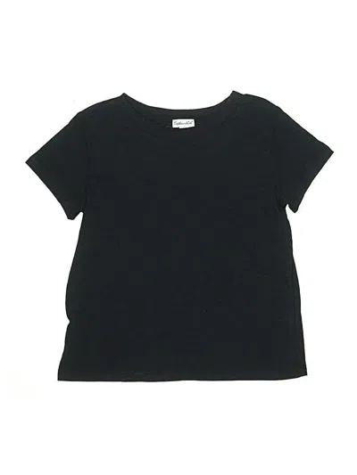 Pre-owned Splendid Kids' Short Sleeve T-shirt In Black