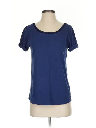 Pre-owned Splendid Short Sleeve T-shirt In Blue