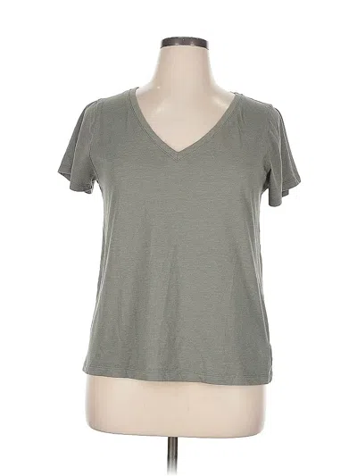 Pre-owned Splendid Short Sleeve T-shirt In Gray