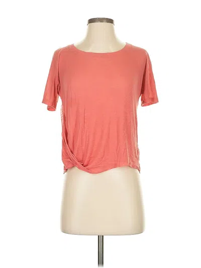 Pre-owned Splendid Short Sleeve T-shirt In Orange