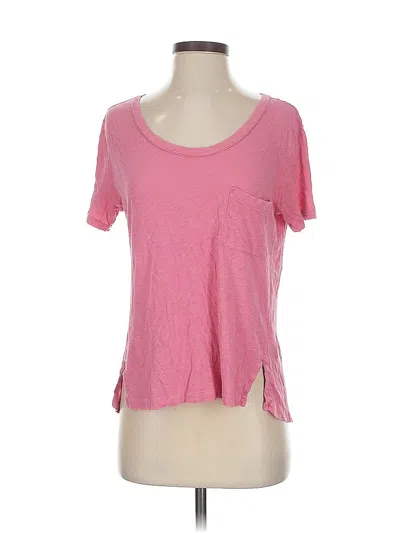 Pre-owned Splendid Short Sleeve T-shirt In Pink