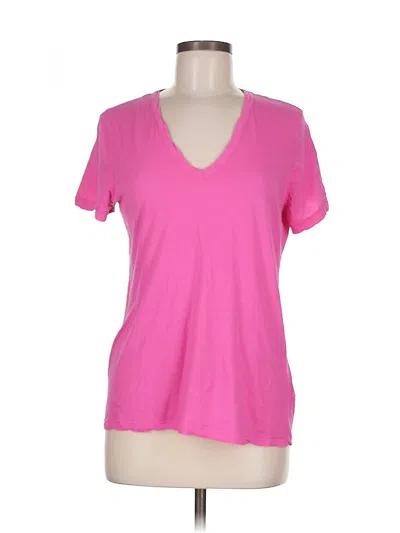Pre-owned Splendid Short Sleeve T-shirt In Pink