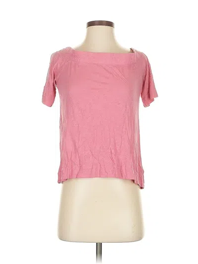 Pre-owned Splendid Short Sleeve T-shirt In Pink