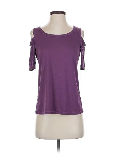 Pre-owned Splendid Short Sleeve T-shirt In Purple