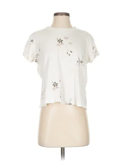 Pre-owned Splendid Short Sleeve T-shirt In White