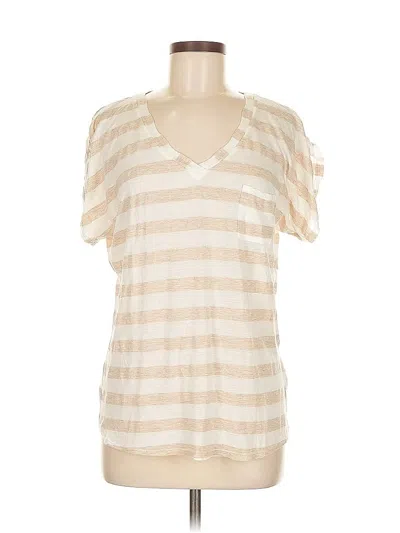 Pre-owned Splendid Short Sleeve T-shirt In White