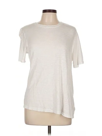 Pre-owned Splendid Short Sleeve T-shirt In White