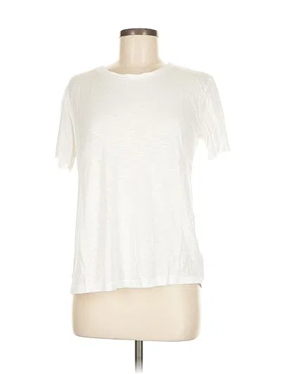 Pre-owned Splendid Short Sleeve T-shirt In White