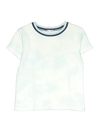 Pre-owned Splendid Kids' Short Sleeve T-shirt In White