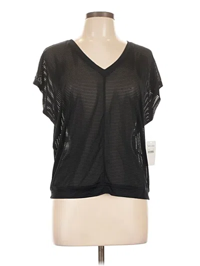Splendid Short Sleeve Top Black V Neck Tops