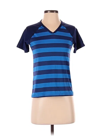 Pre-owned Splendid Short Sleeve Top Blue V-neck Tops