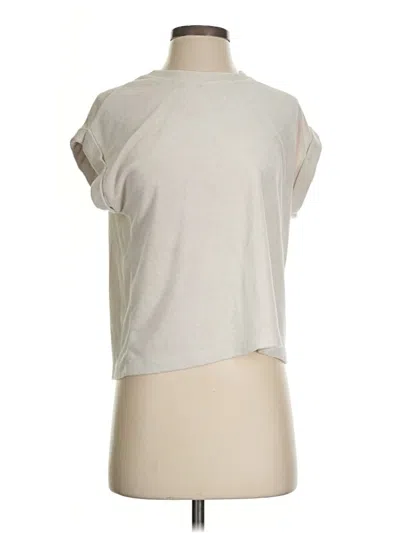Pre-owned Splendid Short Sleeve Top Gray High Neck Tops