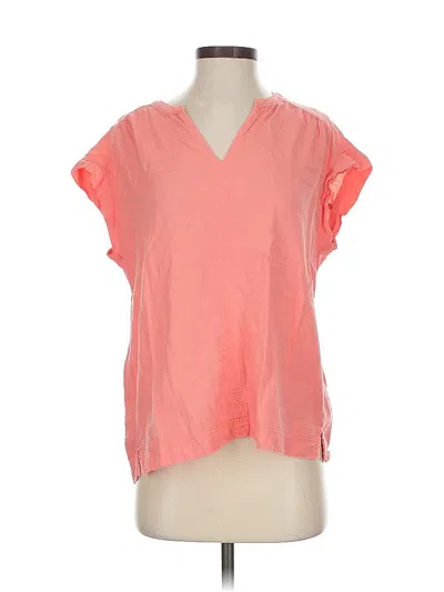 Pre-owned Splendid Short Sleeve Top Pink V Neck Tops