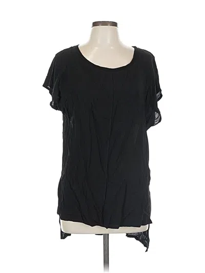 Pre-owned Splendid Short Sleeve T-shirt In Black