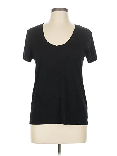 Pre-owned Splendid Short Sleeve T-shirt In Black