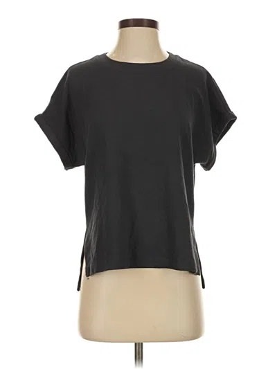 Pre-owned Splendid Short Sleeve T-shirt In Black