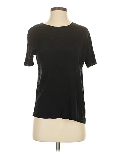 Pre-owned Splendid Short Sleeve T-shirt In Black