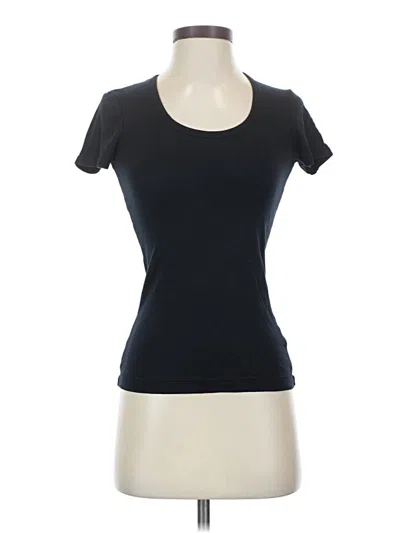 Pre-owned Splendid Short Sleeve T-shirt In Black