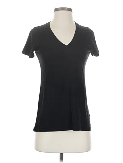 Pre-owned Splendid Short Sleeve T-shirt In Black