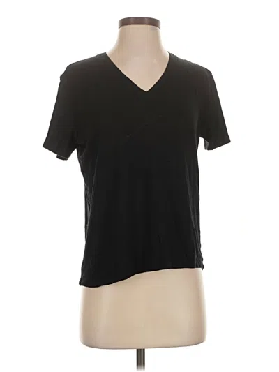 Pre-owned Splendid Short Sleeve T-shirt In Black