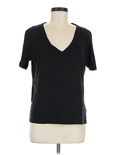 Pre-owned Splendid Short Sleeve T-shirt In Black