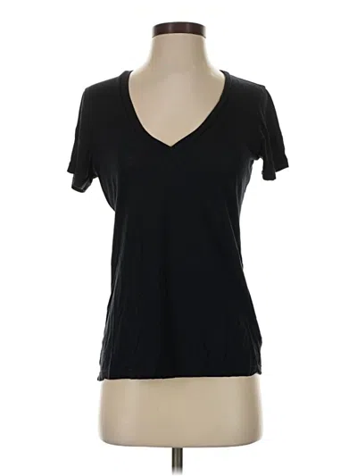 Pre-owned Splendid Short Sleeve T-shirt In Black