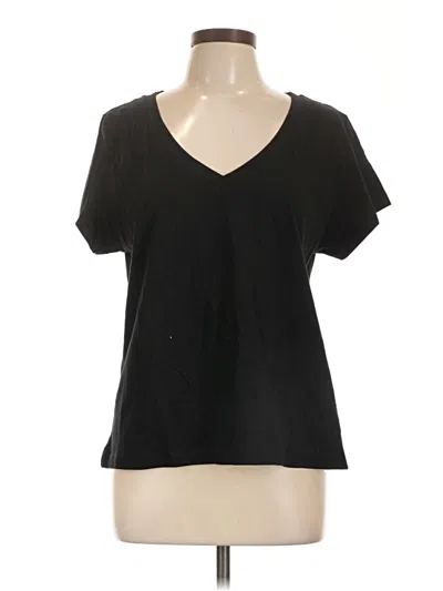 Pre-owned Splendid Short Sleeve T-shirt In Black