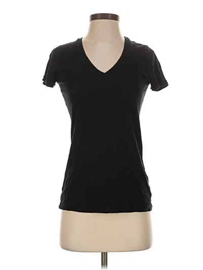Pre-owned Splendid Short Sleeve T-shirt In Black