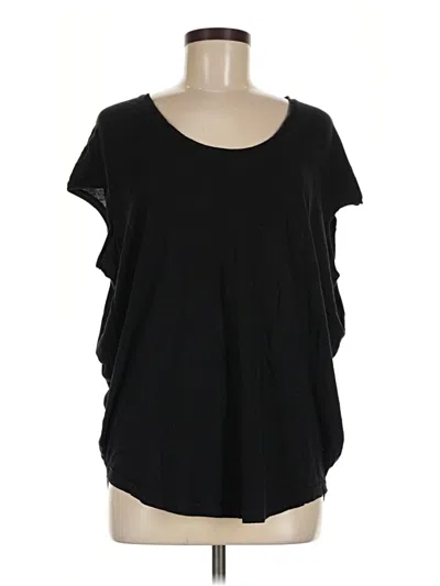 Pre-owned Splendid Short Sleeve T-shirt In Black