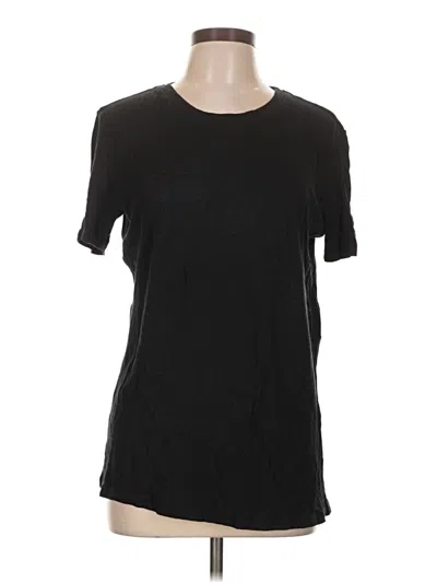 Pre-owned Splendid Short Sleeve T-shirt In Black