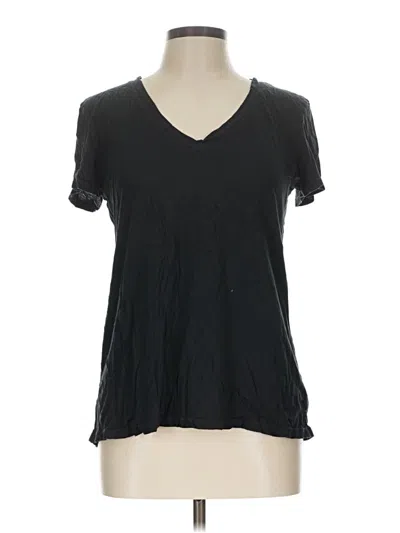 Pre-owned Splendid Short Sleeve T-shirt In Black