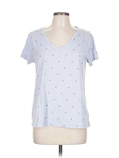 Pre-owned Splendid Short Sleeve T-shirt In Blue