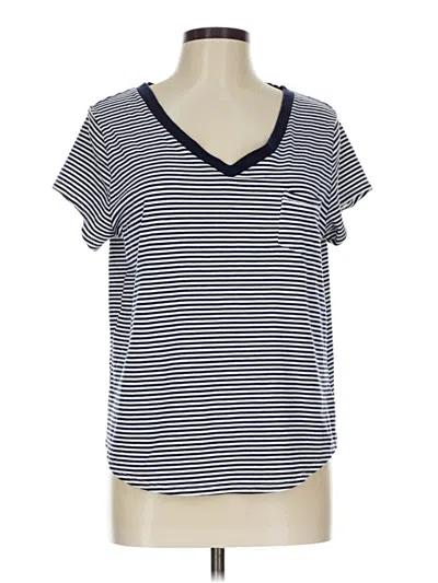 Pre-owned Splendid Short Sleeve T-shirt In Blue