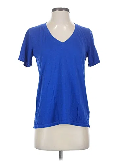 Pre-owned Splendid Short Sleeve T-shirt In Blue