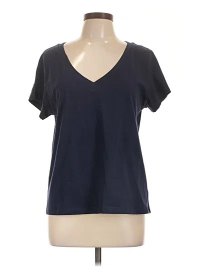 Pre-owned Splendid Short Sleeve T-shirt In Blue