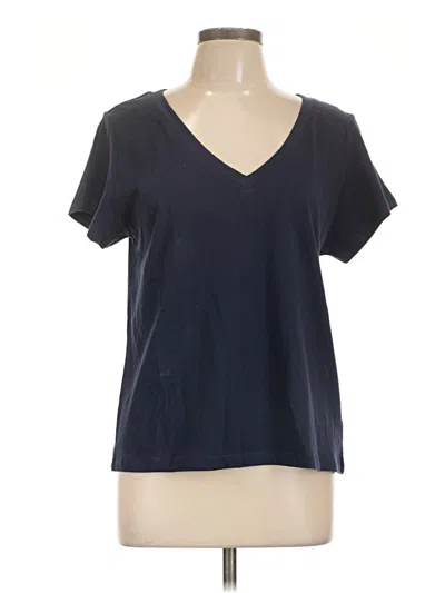 Pre-owned Splendid Short Sleeve T-shirt In Blue