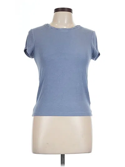 Pre-owned Splendid Short Sleeve T-shirt In Blue